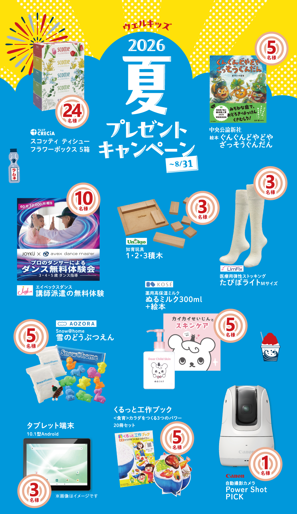 ウェルキッズ2026夏プレゼントキャンペーン